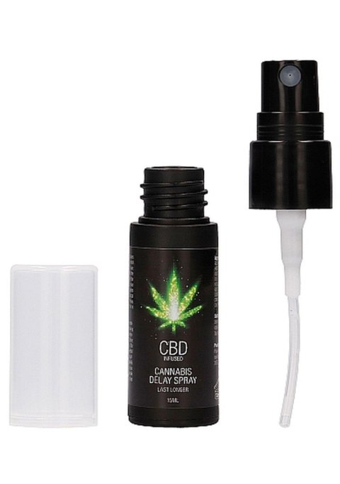 Ekskluzywny spray opóźniający wytrysk z CBD i konopiami - 15 ml
