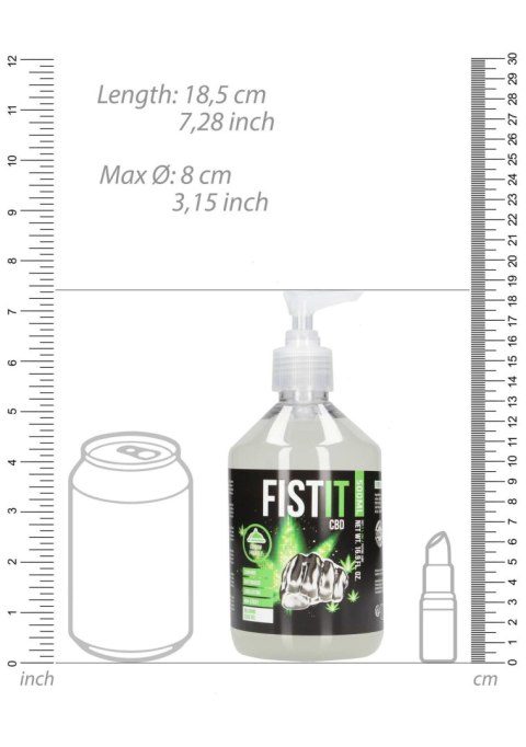 Zmysłowy Lubrykant CBD na Bazie Wody z Pompką - 500 ml