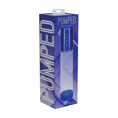 HyperPump - Elektryczna Pompka Penisa - Metaliczny Błękit