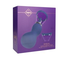 Sensual – Fioletowa Pompka do Piersi i Sromu z Akumulatorem