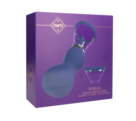 Sensual – Fioletowa Pompka do Piersi i Sromu z Akumulatorem