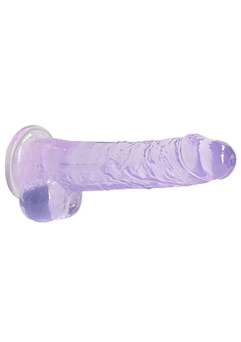 Realistyczne dildo z jądrami 20 cm - Fioletowy