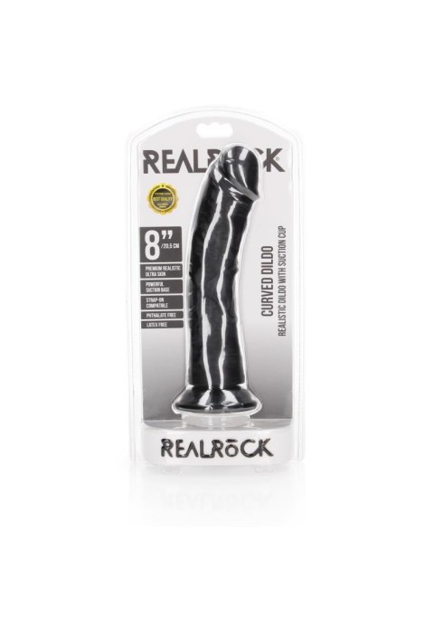 Realistyczne Dildo z Przyssawką, Zakrzywione dla Intensywnej Stymulacji Punktu G – 20,5 cm