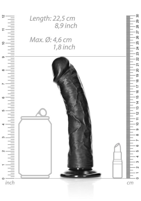 Realistyczne Dildo z Przyssawką, Zakrzywione dla Intensywnej Stymulacji Punktu G – 20,5 cm
