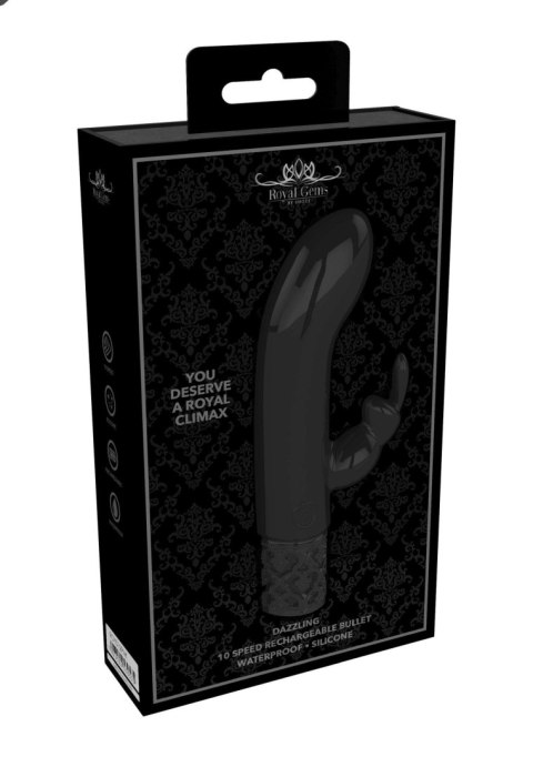 Dazzling – Luksusowy Wibrator Bullet z Ładowalnego Silikonu – Czarny