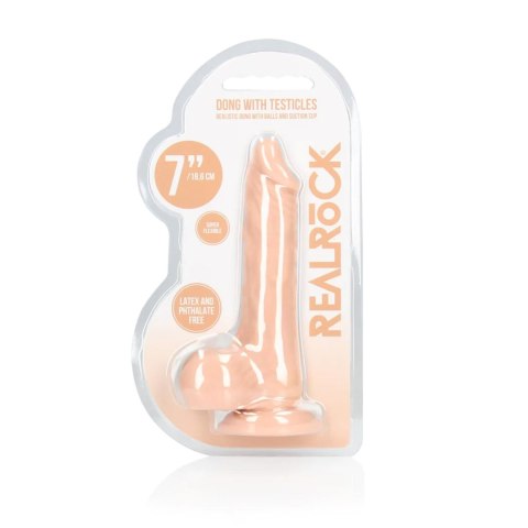 Realistyczne dildo z jądrami – 17 cm