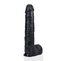 Ogromne Dildo Proste z Jądrami 35,5 cm - Czarny