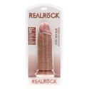 Realistyczne dildo RealRock, proste, ekstra grube, 23 cm – Cieliste
