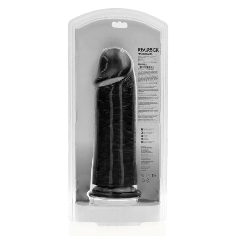 Dildo Realistyczne Proste, Ekstra Grube, 25,4 cm – Czarny