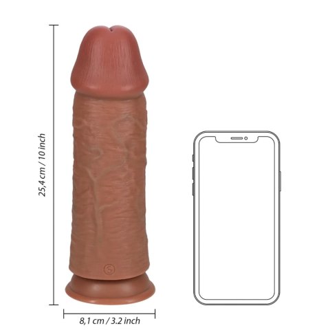 Masywne Dildo Proste RealRock 25,4 cm – Cieliste
