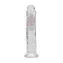 Wibrujące Dildo LED – Przezroczyste i Proste – 18 cm