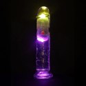 Wibrujące Dildo LED – Przezroczyste i Proste – 18 cm