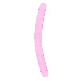 Realistyczne Podwójne Dildo Crystal Clear 34 cm