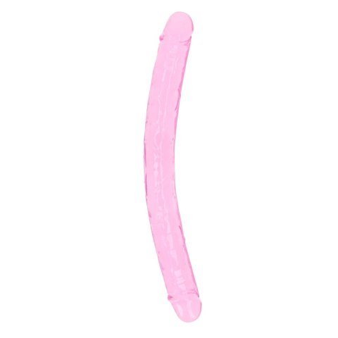 Realistyczne Podwójne Dildo Crystal Clear 34 cm