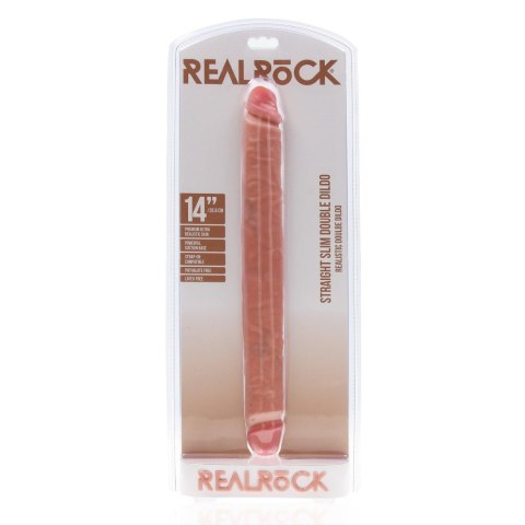 Smukłe Dwustronne Dildo RealRock 35.5 cm