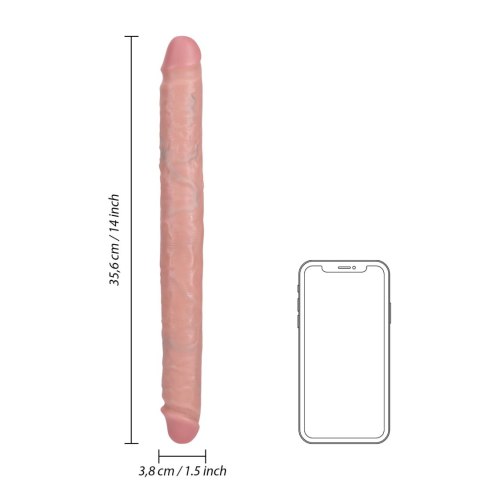 Smukłe Dwustronne Dildo RealRock 35.5 cm