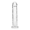 Przejrzyste realistyczne dildo z przyssawką dla głębokich doznań – 23 cm