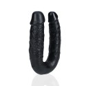 Zmysłowe Dildo Podwójne U-Kształtne – 12,7 cm, Czarne