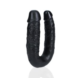 Zmysłowe Dildo Podwójne U-Kształtne – 12,7 cm, Czarne