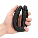 Zmysłowe Dildo Podwójne U-Kształtne – 12,7 cm, Czarne