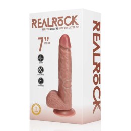Realistyczne Wibrujące Dildo z Jądrami – 18 cm, Odcień Cielisty