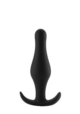 Elegancki Czarny Plug Analny z Wygodnym Uchwytem