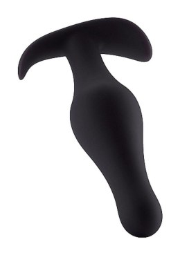 Elegancki Czarny Plug Analny z Wygodnym Uchwytem