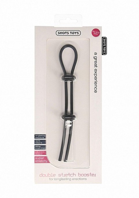Pierścień Erekcyjny Double Stretch – Czarny