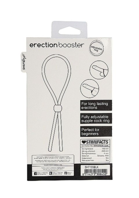 Czarny Pierścień Erekcyjny Erection Booster