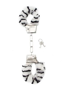 Futrzane Kajdanki Zebra