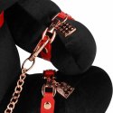 Aksamitny Królik Bondage - Duży - Czarny