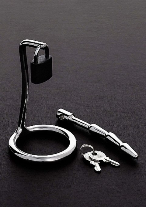 Wyrafinowany Pas Cnoty z Wyprofilowaną Zatyczką i Pierścieniem (45mm)