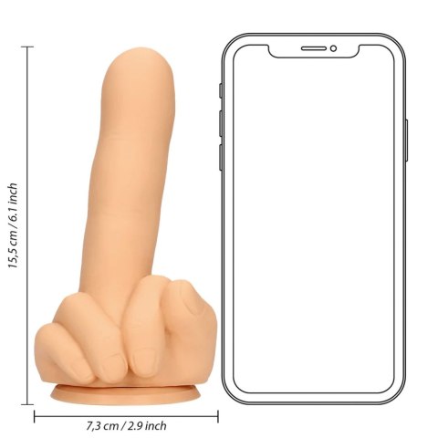 Zabawne Dildo 'Up Yours' – Odcień Cielisty