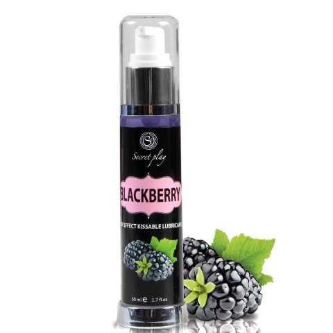 Zmysłowy lubrykant jeżynowy z efektem rozgrzewającym, 50 ml