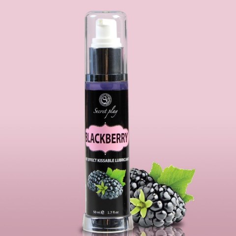 Zmysłowy lubrykant jeżynowy z efektem rozgrzewającym, 50 ml