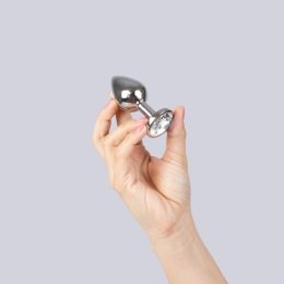 Metalowy Korek Analny z Kryształową Ozdobą Crystal M