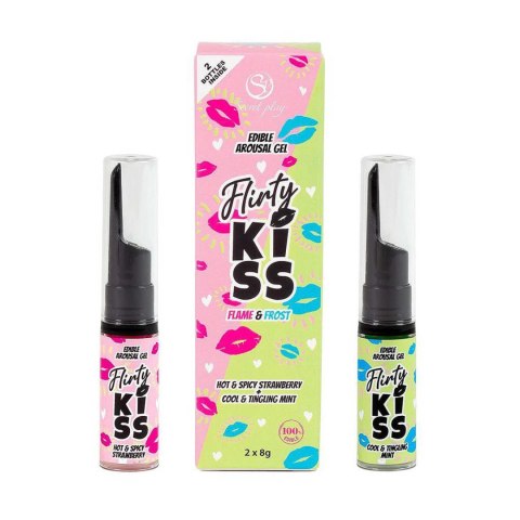 Flirty Kiss: Jadalne Żele Pobudzające Zmysły – Truskawka i Mięta