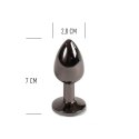 Metalowy korek analny Gunmetal S