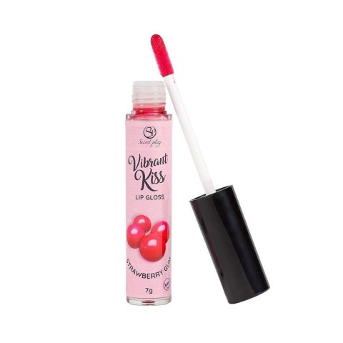 Wibrujący Błyszczyk Vibrant Kiss o Smaku Truskawkowej Gumy