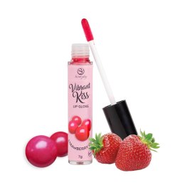 Wibrujący Błyszczyk Vibrant Kiss o Smaku Truskawkowej Gumy