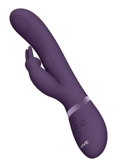 May - Fioletowy Wibrator Króliczek Pulse-Wave ze Stymulacją G i Łechtaczki