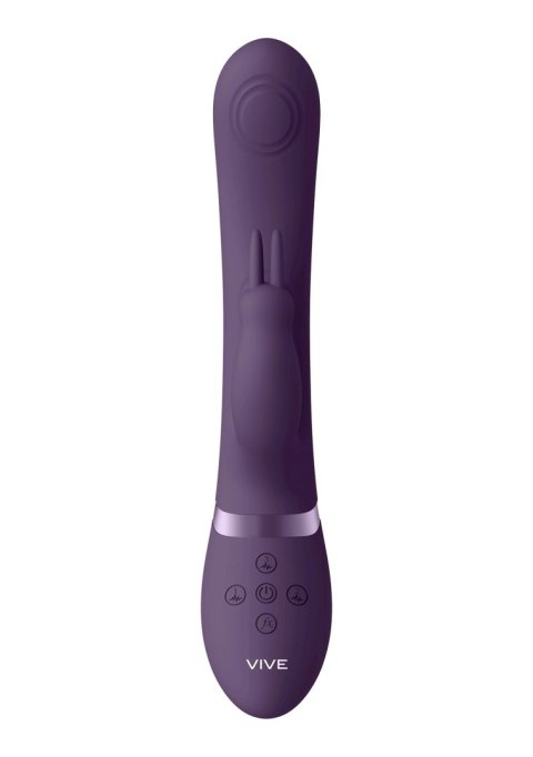 May - Fioletowy Wibrator Króliczek Pulse-Wave ze Stymulacją G i Łechtaczki