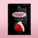 Zmysłowy Lubrykant z Efektem Rozgrzewającym Truskawka & Śmietanka, 10 ml