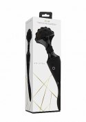Elegancki Wibrator-Różdżka Shiatsu z Elastyczną Główką - Czarny