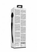 Elegancki Wibrator-Różdżka Shiatsu z Elastyczną Główką - Czarny