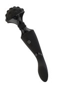 Elegancki Wibrator-Różdżka Shiatsu z Elastyczną Główką - Czarny