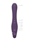 Suki – Fioletowy Wibrator bez Uprzęży dla Par