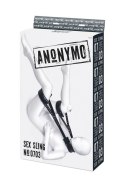 Anonymo: Pas Pozycjonujący ze Skóry PU, Czarny, 145 cm