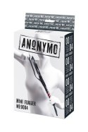 Anonymo Pejcz z ekoskóry, czarny, 45 cm