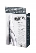 Anonymo Pejcz z Zamszu i Skóry, Czarny, 64 cm